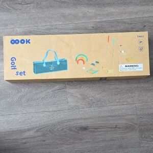 Tookyland 13pc Wooden Golf Set For Kids With Carry Bag